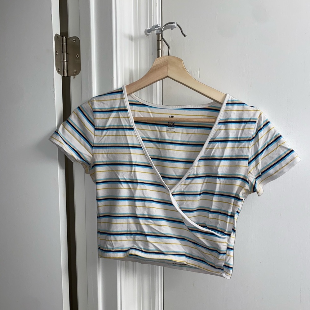 Striped Cropped Tee